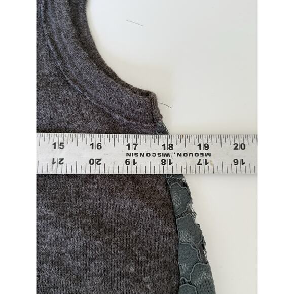 NWT Anthropologie Moth Sleeveless Pullover Sweater Tank Lace Back Women’s Size L - Picture 9 of 10